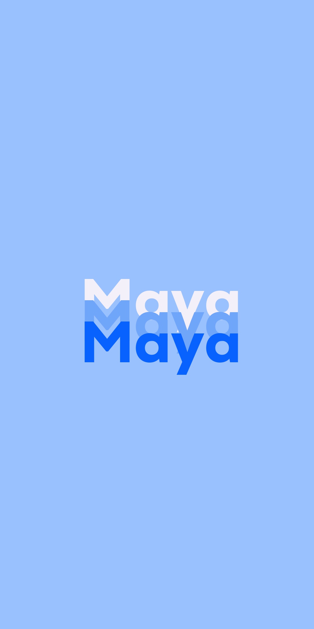 Maya Baby Name Meaning and Origin | Maya name, Maya, Name wallpaper