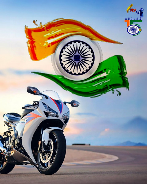 Free photo of Bike Editing Background (with National and Flag)