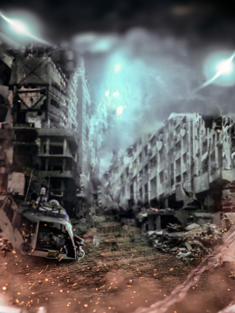 Free photo of CB Editing Background (with City and Destruction)