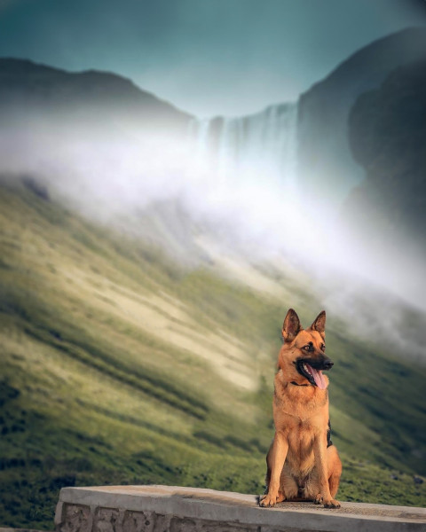 Free photo of Picsart Editing Background (with Animal and Dog)