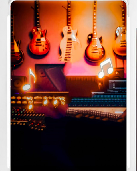 Free photo of Picsart Editing Background (with Instrument and Guitar)