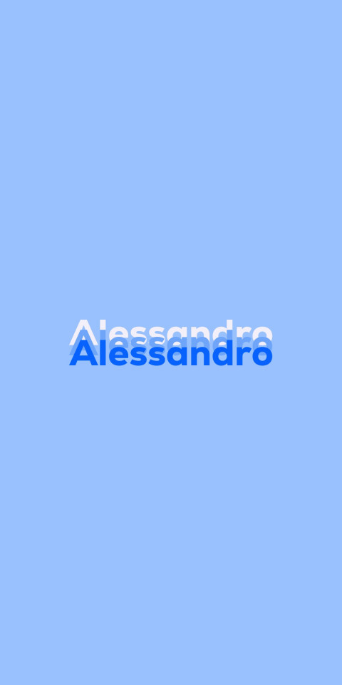 Free photo of Name DP: Alessandro