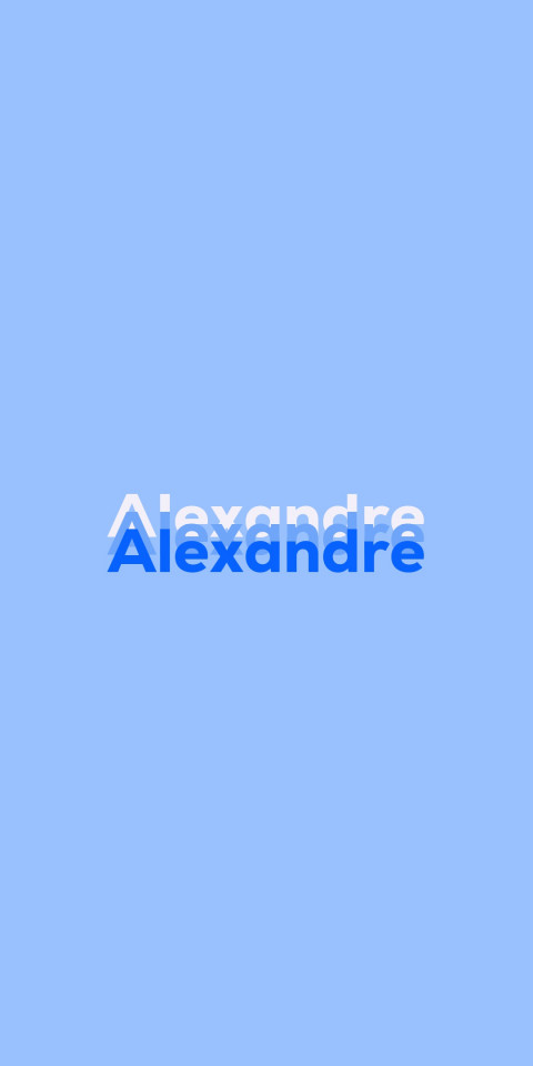 Free photo of Name DP: Alexandre