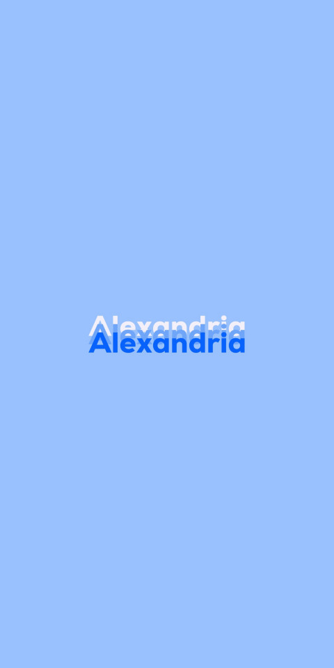 Free photo of Name DP: Alexandria