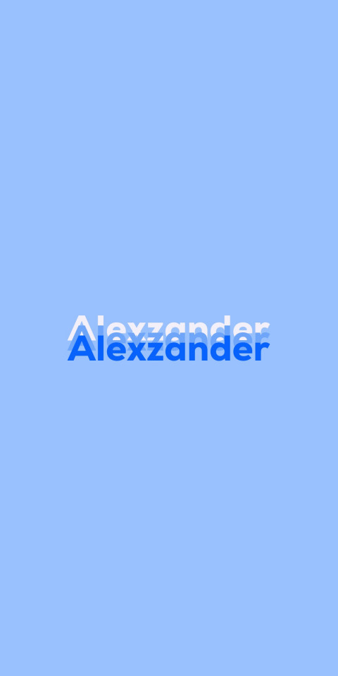 Free photo of Name DP: Alexzander