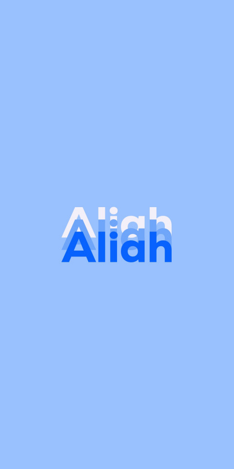 Free photo of Name DP: Aliah