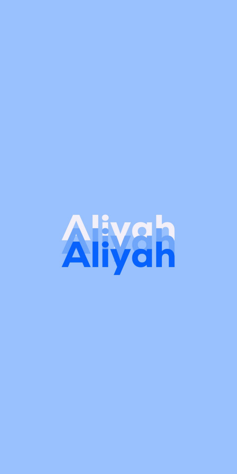 Free photo of Name DP: Aliyah