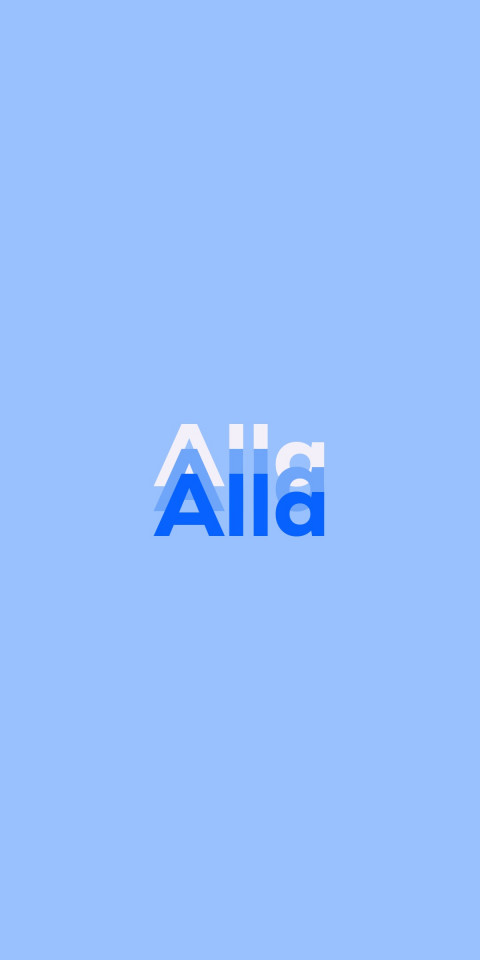 Free photo of Name DP: Alla