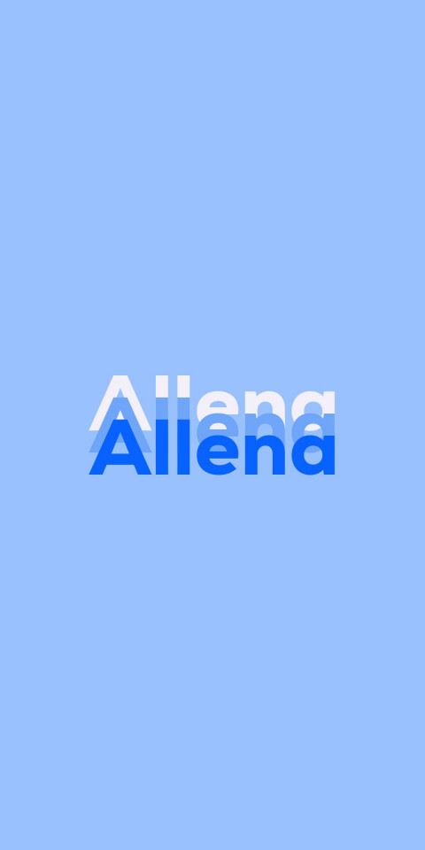 Free photo of Name DP: Allena