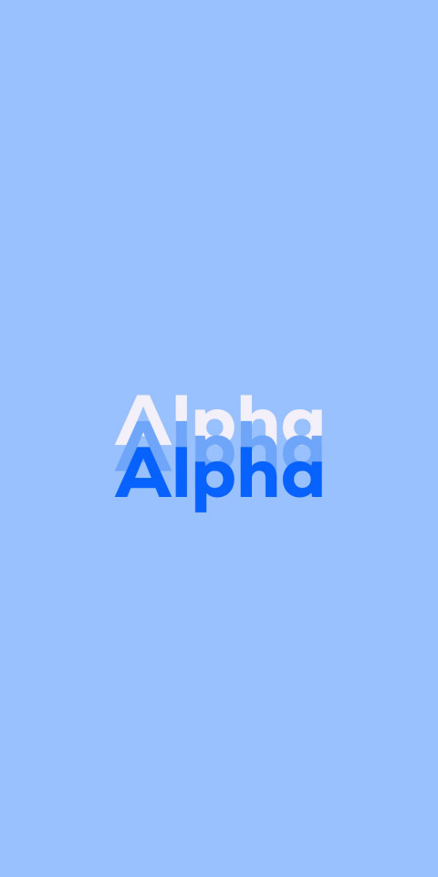Free photo of Name DP: Alpha