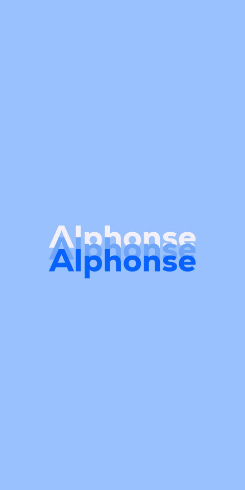 Free photo of Name DP: Alphonse