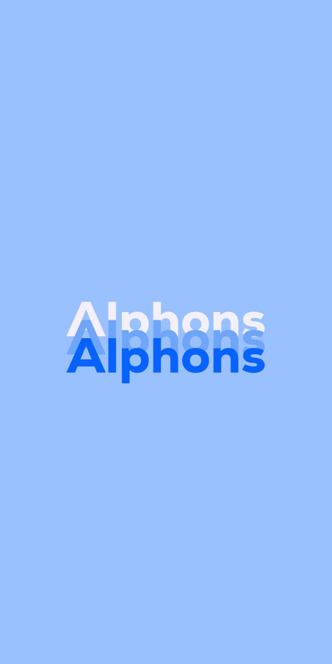 Free photo of Name DP: Alphons