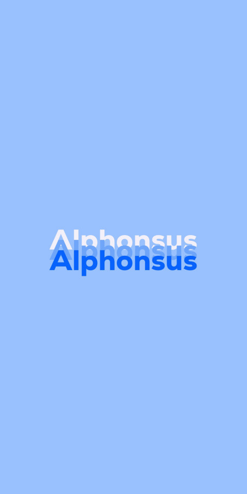 Free photo of Name DP: Alphonsus