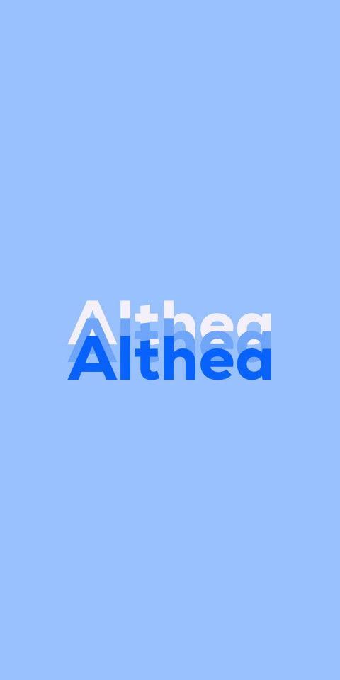 Free photo of Name DP: Althea