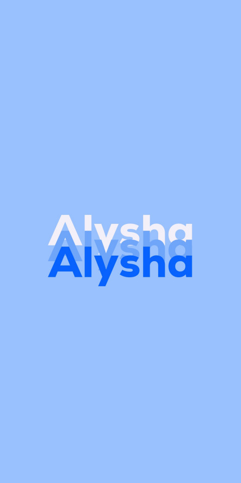 Free photo of Name DP: Alysha