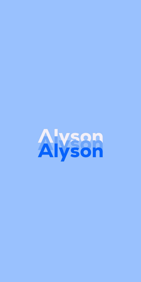 Free photo of Name DP: Alyson