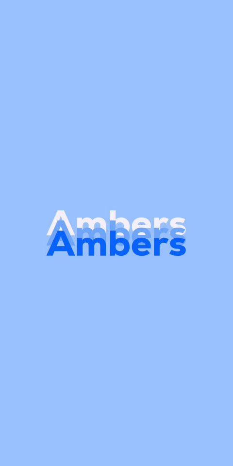 Free photo of Name DP: Ambers