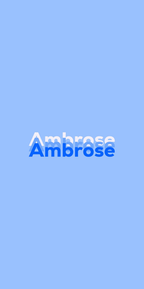 Free photo of Name DP: Ambrose
