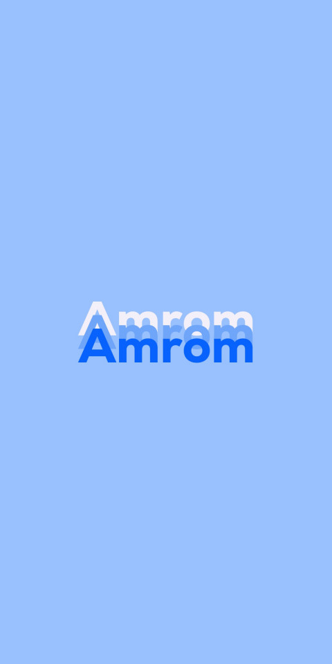 Free photo of Name DP: Amrom