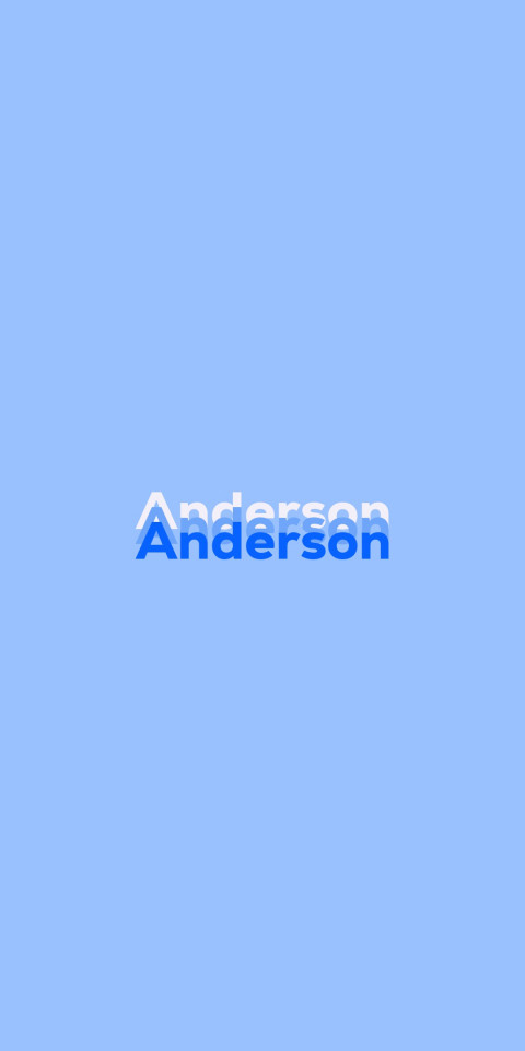 Free photo of Name DP: Anderson
