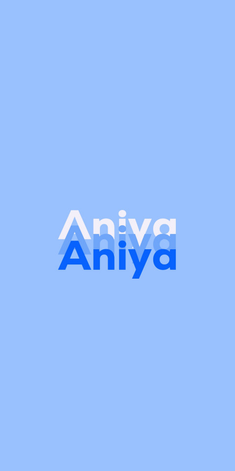 Free photo of Name DP: Aniya