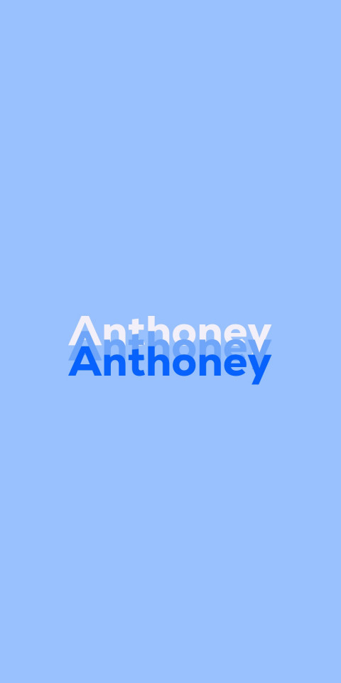 Free photo of Name DP: Anthoney