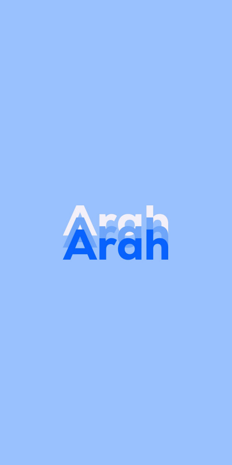 Free photo of Name DP: Arah