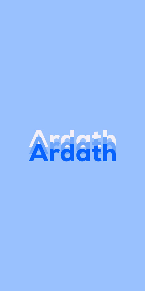 Free photo of Name DP: Ardath