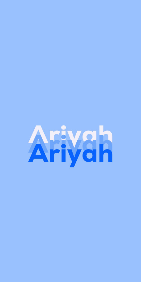 Free photo of Name DP: Ariyah