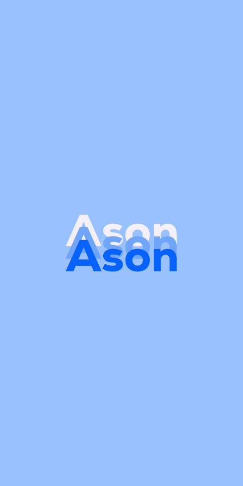 Free photo of Name DP: Ason