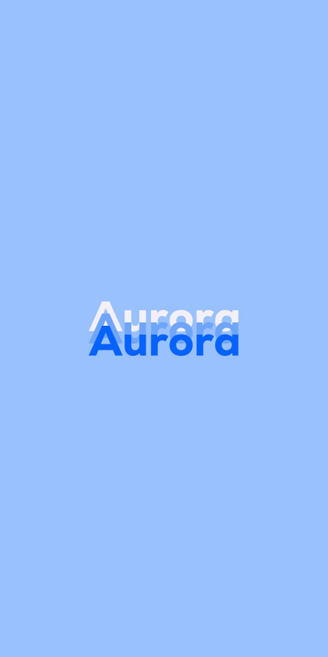 Free photo of Name DP: Aurora