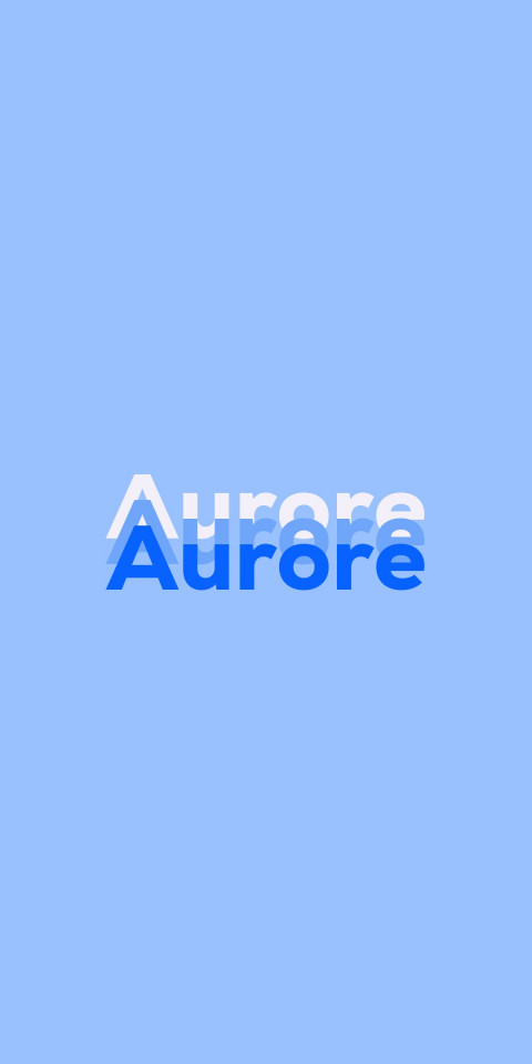 Free photo of Name DP: Aurore