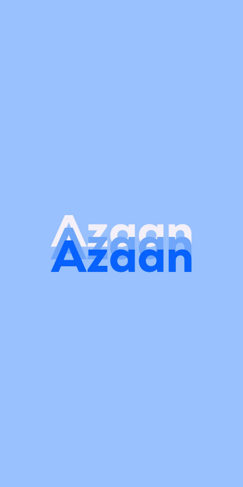 Free photo of Name DP: Azaan