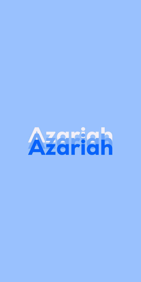 Free photo of Name DP: Azariah