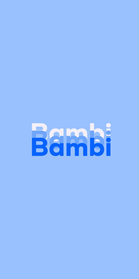 Free photo of Name DP: Bambi