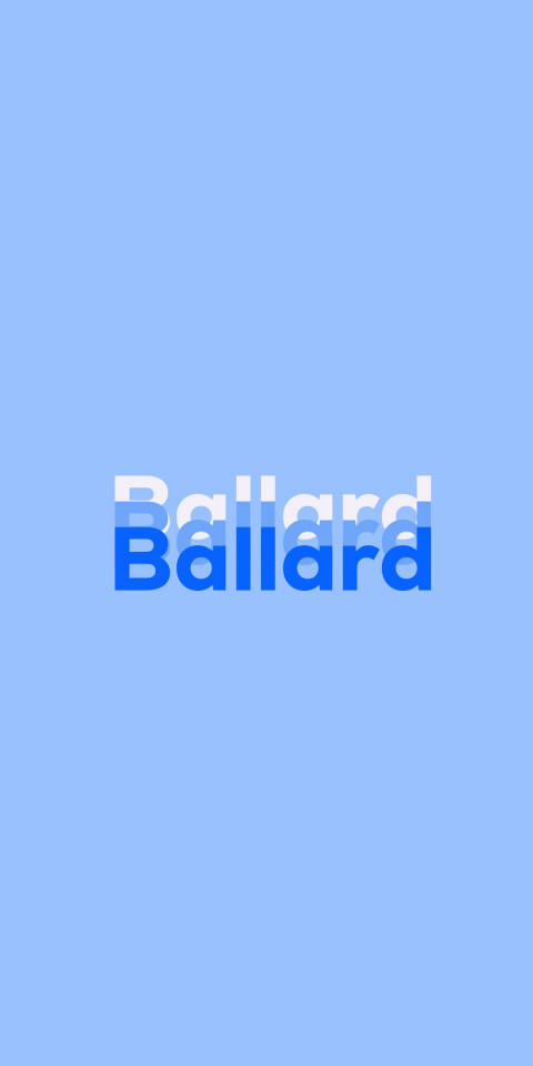 Free photo of Name DP: Ballard