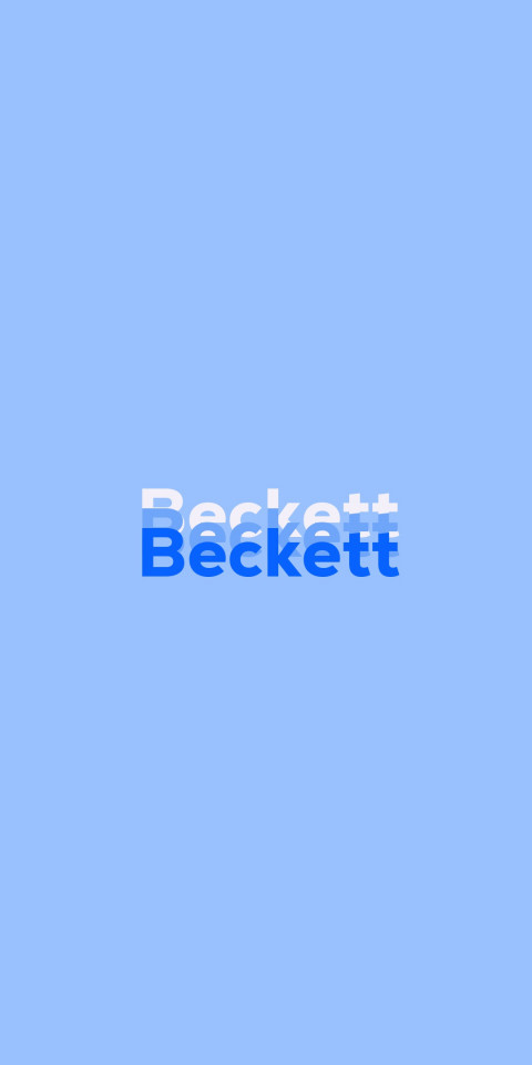 Free photo of Name DP: Beckett