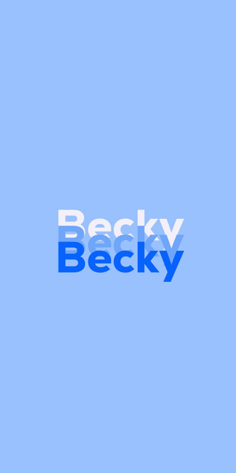 Free photo of Name DP: Becky