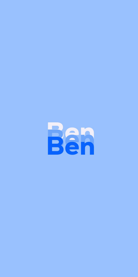 Free photo of Name DP: Ben