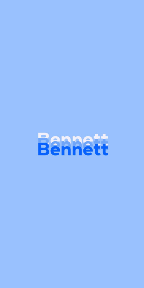 Free photo of Name DP: Bennett