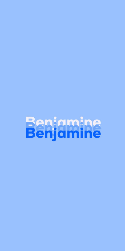 Free photo of Name DP: Benjamine