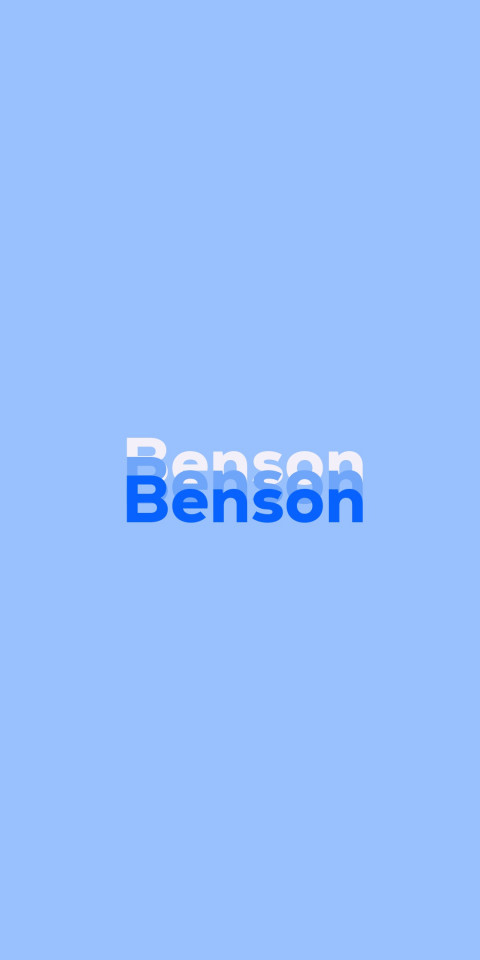Free photo of Name DP: Benson