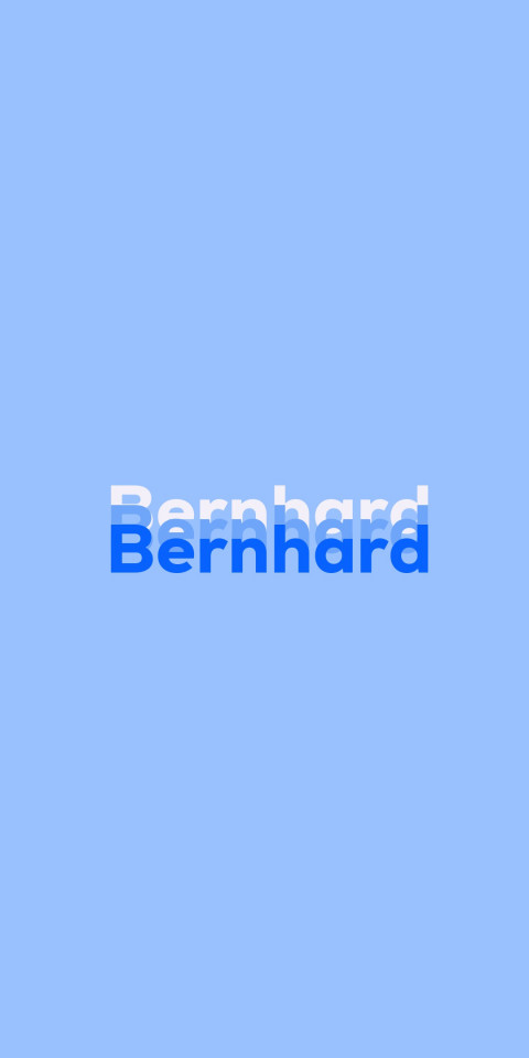 Free photo of Name DP: Bernhard