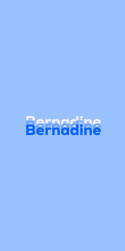 Free photo of Name DP: Bernadine