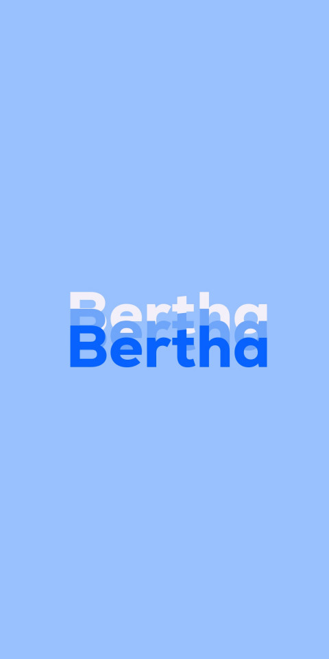 Free photo of Name DP: Bertha