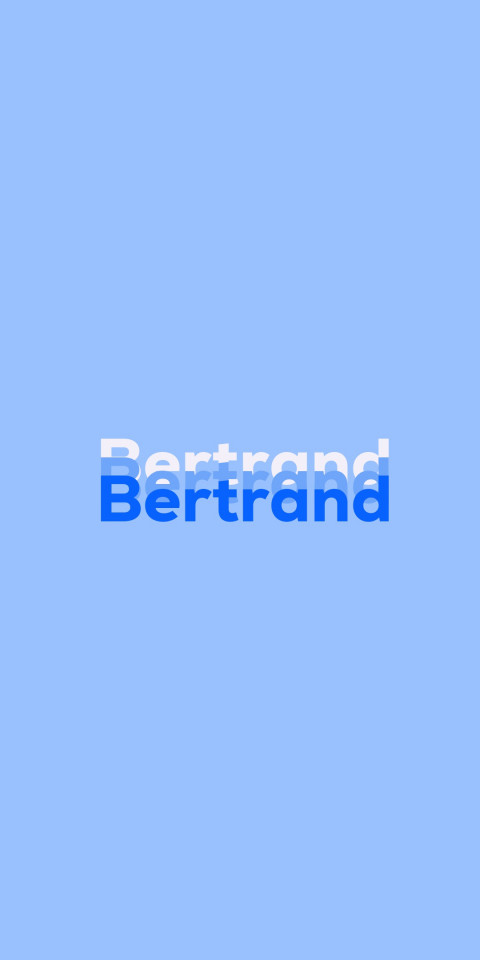Free photo of Name DP: Bertrand