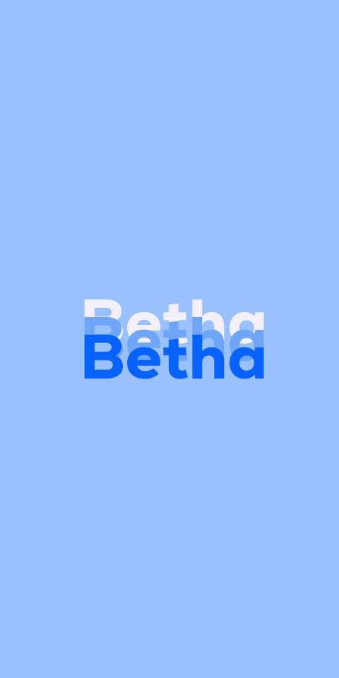 Free photo of Name DP: Betha