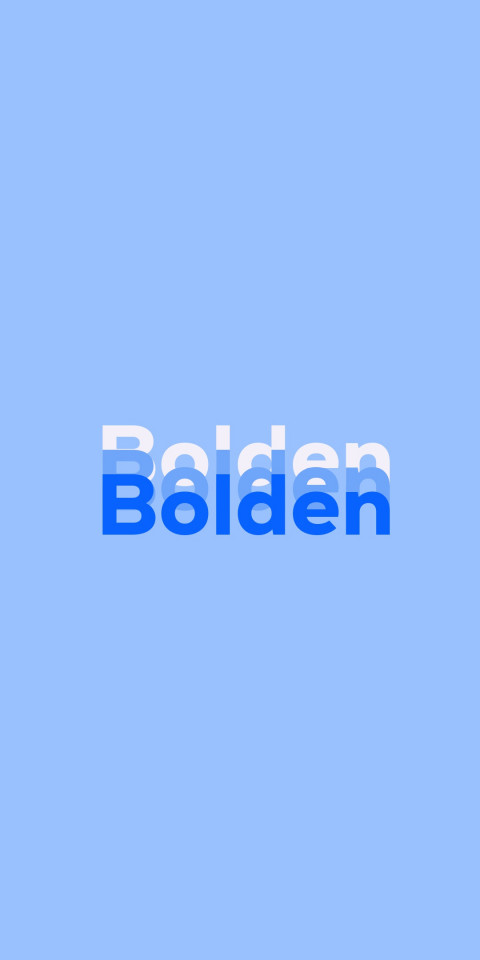 Free photo of Name DP: Bolden