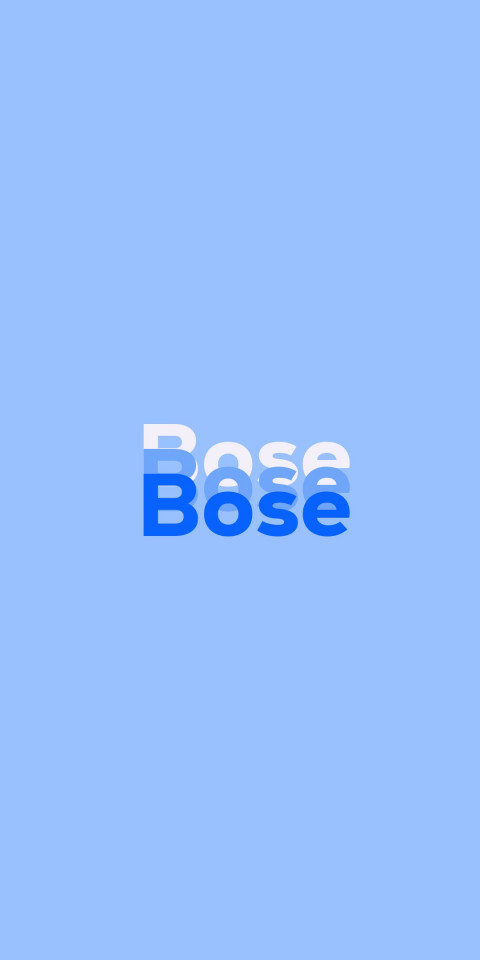 Free photo of Name DP: Bose