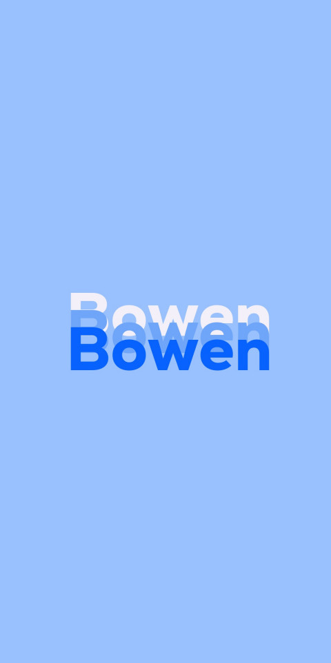 Free photo of Name DP: Bowen